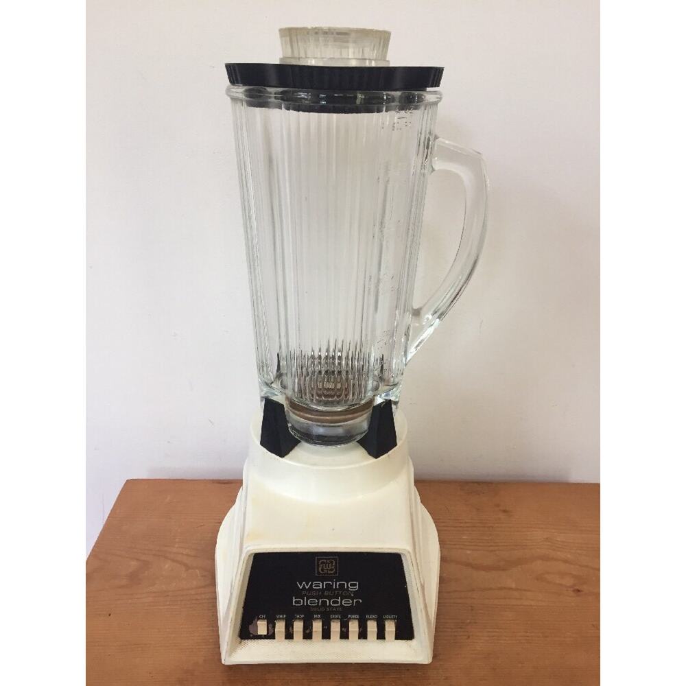 Vtg Waring Push Button Solid State Glass Blender Clover Leaf 1129 40oz 5 Cups
